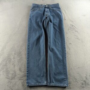 Vintage Levis 505 Jeans 32x32 (Fits 30x33) Blue Light Wash Straight Wide 90s Y2K